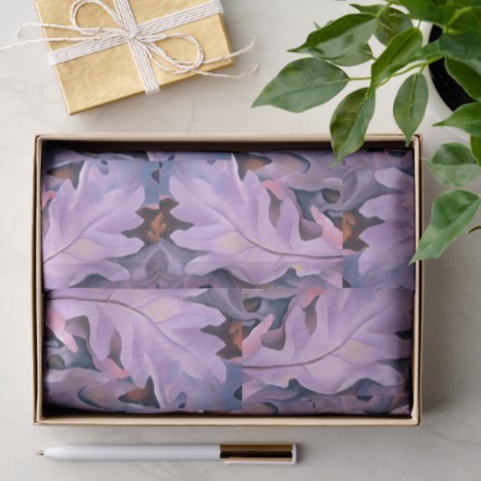 Lila Blätter von Georgia O'Keeffe, Seidenpapier (Geschenk)