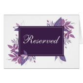 Lila Blätter vorbehaltenes Zeichen. Botanische Hoc (Vorderseite (Horizontal))