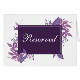 Lila Blätter vorbehaltenes Zeichen. Botanische Hoc