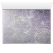 lila Blätter Winteraufenthaltskarte (Innenansicht Horizontal (Unten))