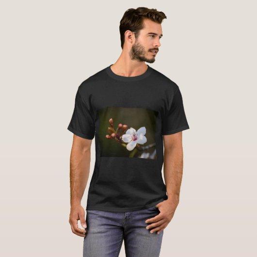 Lila Blätterpflaumennatur T-Shirt (Vorne ganz)