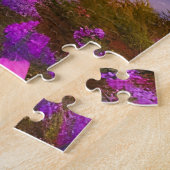 Lila Blattmoon und friedlicher See Puzzle (Seite)