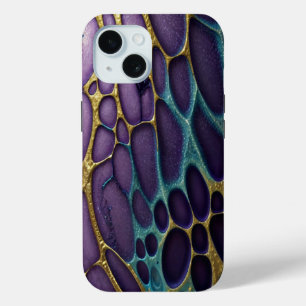 Lila, blau, aqua und gold Case-Mate iPhone hülle