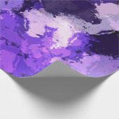 Lila Blau & Cool Moderne Elegantes Design Geschenkpapier (Ecke)