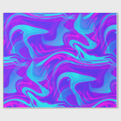 lila blau drucken, mit kleinem Marmor Geschenkpapier (Flach)