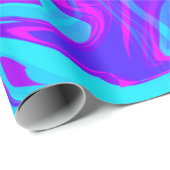 lila blau drucken, mit kleinem Marmor Geschenkpapier (Rolleneckpunkt)