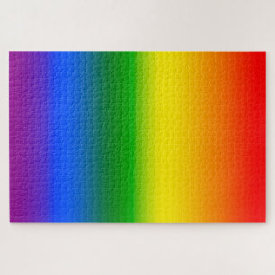 Lila-blau-grün-gelb-orangefarbener Regenbogen Ombr Puzzle