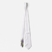 Lila & blau Iris Wasserfarbenhochzeit Krawatte (Rückseite)