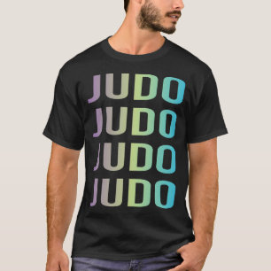 Lila Blau Judo T-Shirt