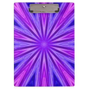 Lila/blau-Kaleidoskop-Zwischenablage Klemmbrett