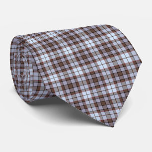 Lila-blau karierter Tartan Retro-Farben Schlips Krawatte