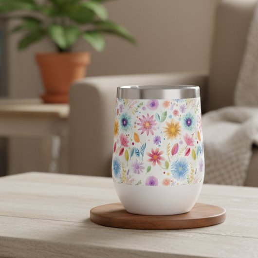 Lila Blau Rosa Boho Wildblume