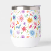 Lila Blau Rosa Boho Wildblume (Links)