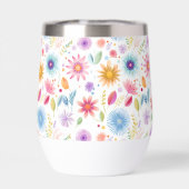Lila Blau Rosa Boho Wildblume (Rückseite)