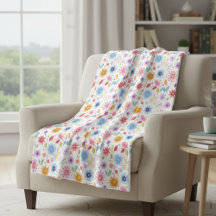 Lila Blau Rosa Boho Wildblume