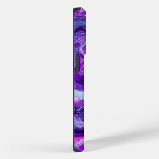 Lila, blau, rosa Marmorflüssigkeit Kunst Case-Mate iPhone Hülle (Rückseite / Rechts)