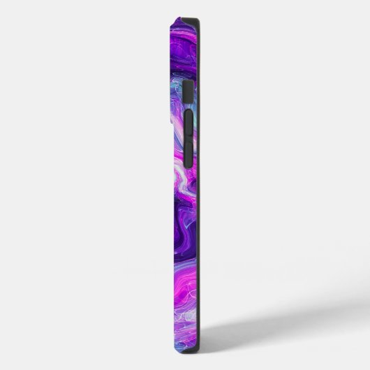 Lila, blau, rosa Marmorflüssigkeit Kunst Case-Mate iPhone Hülle (Rückseite / Links)