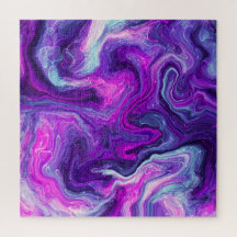 Lila, blau, rosa Marmorflüssigkeit Kunst