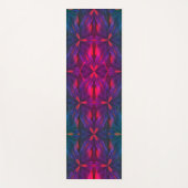 Lila blau-rot abstraktes Design Yogamatte (Vorderseite)