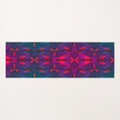 Lila blau-rot abstraktes Design Yogamatte (Vorderseite (Horizontal))
