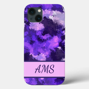 Lila Blau und Coole Abstrakte Formen Design Case-Mate iPhone Hülle