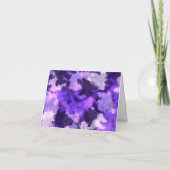 Lila Blau und Coole Abstrakte Formen Happy Geburts Karte (Rückseite)