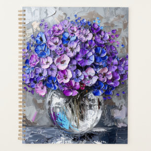 Lila Blau und Grau Planer