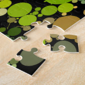 Lila, blau und grün Abstrakt Puzzle (Seite)