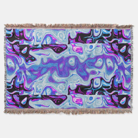 Lila, blau und rosa Feuerstein 3 Decke (Vorderseite)