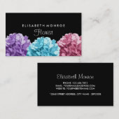 Lila, blau und rosa Hydrangea, Floristry Visitenkarte (Vorne/Hinten)