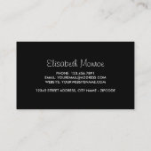 Lila, blau und rosa Hydrangea, Floristry Visitenkarte (Rückseite)