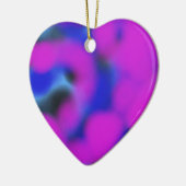 lila Blau- und Schwarz-Mischen abstrakter Kunst Keramikornament (Links)