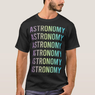 Lila Blaue Astronomie T-Shirt