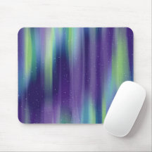 Lila Blaue Aurora Borealis Nachthimmel