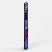 Lila, blaue Bläschen Abstrakt Moderne Case-Mate iPhone Hülle (Hinten/Rechts)