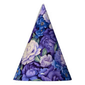 Lila-blaue Blume Partyhütchen (Links)