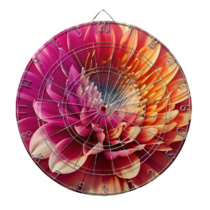 Lila-blaue Dahlia-Blume Dartscheibe