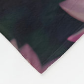 Lila-blaue Dahlia-Blume Fleecedecke (Ecke)