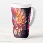 Lila-blaue Dahlia-Blume Milchtasse (Rechte Ecke)
