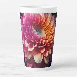 Lila-blaue Dahlia-Blume Milchtasse