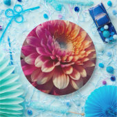 Lila-blaue Dahlia-Blume Pappteller (Party)