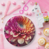 Lila-blaue Dahlia-Blume Pappteller (Party)