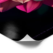 Lila-blaue Dahlia-Blume Poster (Ecke)