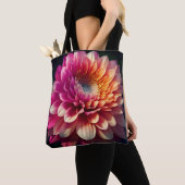 Lila-blaue Dahlia-Blume Tasche (Von Nahem)