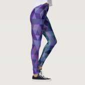 lila blaue Dreiecke Leggings (Rechts)