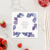 Lila Blaue Eukalyptus-Blätter Serviette (Beispiel)