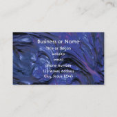 Lila blaue Farbe mit starker Textur Visitenkarte (Rückseite)