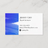 Lila blaue Farbstreifenkarte Visitenkarte (Rückseite)