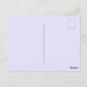 Lila - blaue fette ungarische Stickerei - Namensta Postkarte (Rückseite)