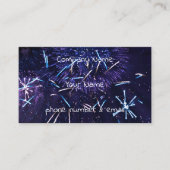 lila blaue Feuerwerke Visitenkarte (Vorderseite)
